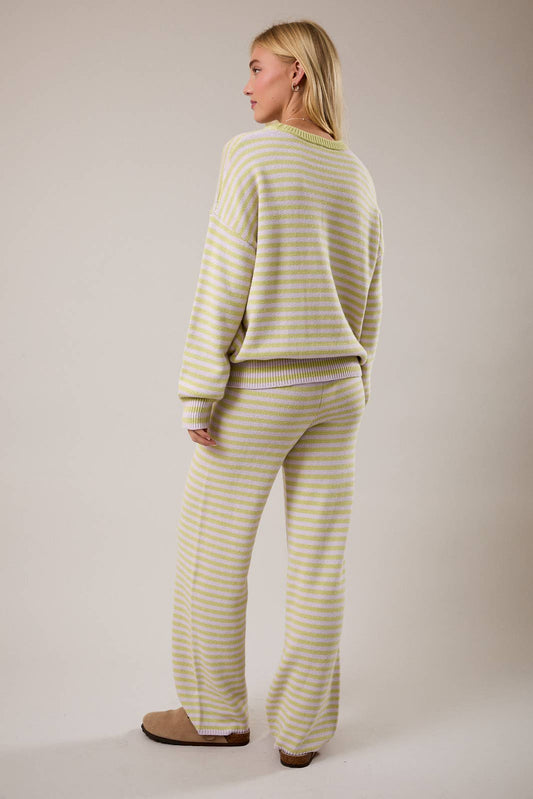 Crew Neck Sweater Set