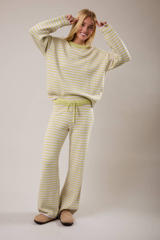 Crew Neck Sweater Set