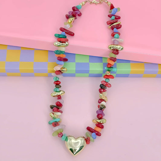 Happy Little Things Heart Necklace